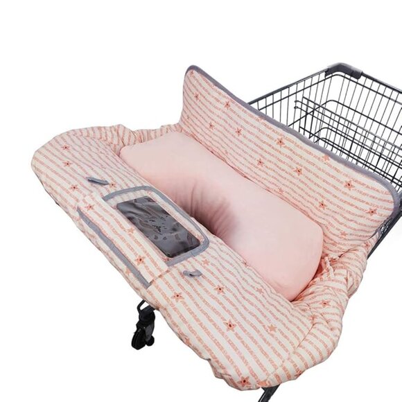 Other - NEW Pink Baby Shopping Cart & High Chair Cover - Cellphone Holder +Toy Loops